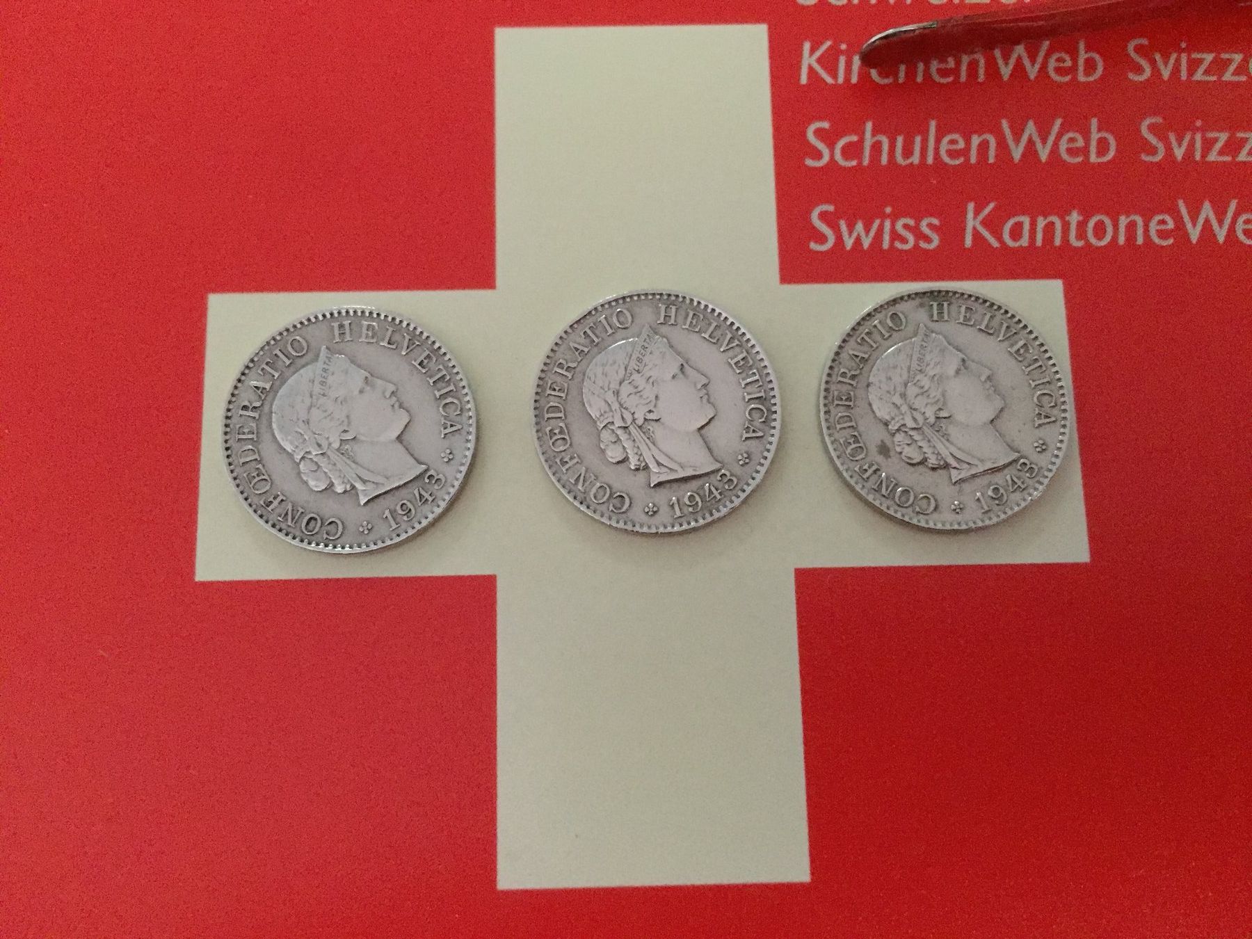 Tutti le monete: 5 Rappen - TRIO 1943 vz – Usato da Elsau venduto da herbybay 3