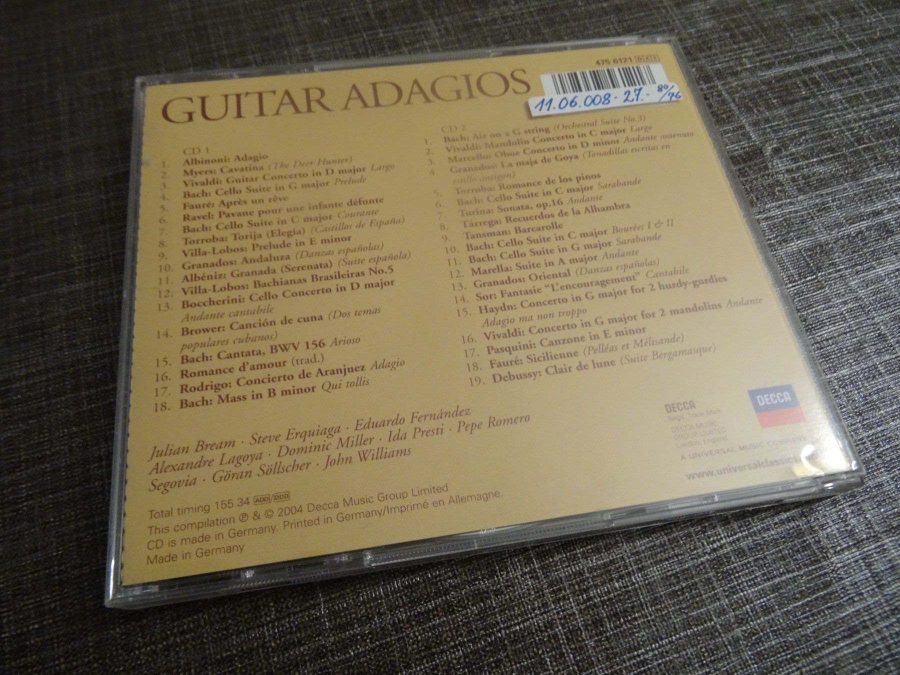 CD: Guitar Adagios CD – Usato da Olten venduto da Disc-Ausverkauf 1