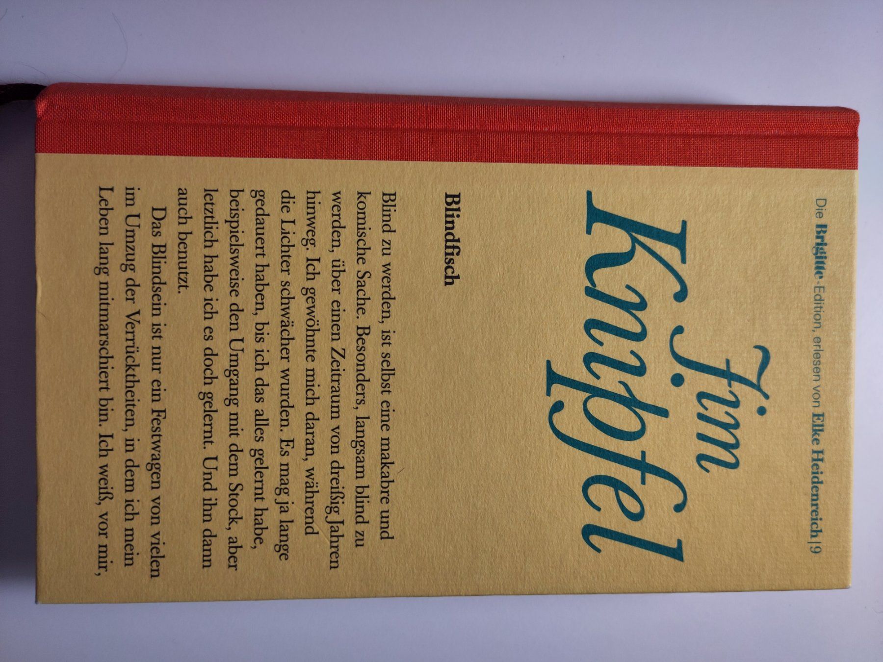 Libri: Blindfisch - Jim Knipfel – Usato da Bülach venduto da Tiefschlaflos