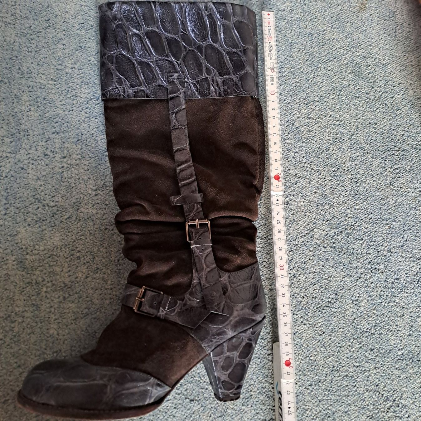 Scarpe da donna: Echte Wildleder Stiefel, Gr. 39, NP 480.-- – Usato da Frauenfeld venduto da Andadaa 6