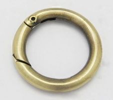 Ring Verschluss Metall bronze 25x17mm
