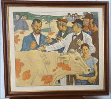 wunderschöne grosse orig. Lithographie von E. Würtenberger