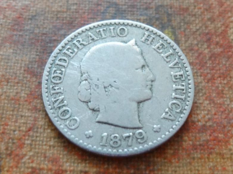 Tutti le monete: 5 Rp. 1879  (C) – Usato da Romanel-sur-Lausanne venduto da Swift13