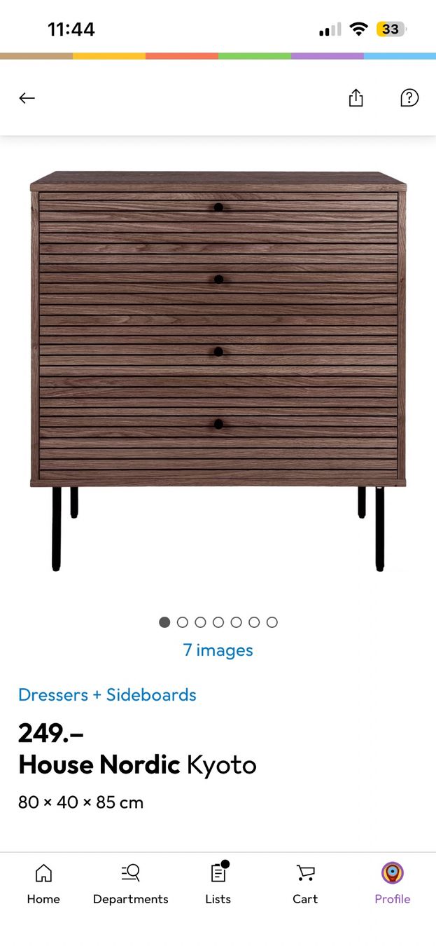 Cassettiere: Kommode dunkles Holz mit 4 Schubladen – Usato da Würenlingen venduto da serenapetraccaro 4