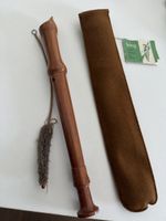 alte Blockfloete Kung Melodica Holzinstrument mit Zubehoer