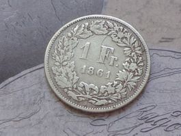 1 Fr. 1861 B - belle pièce