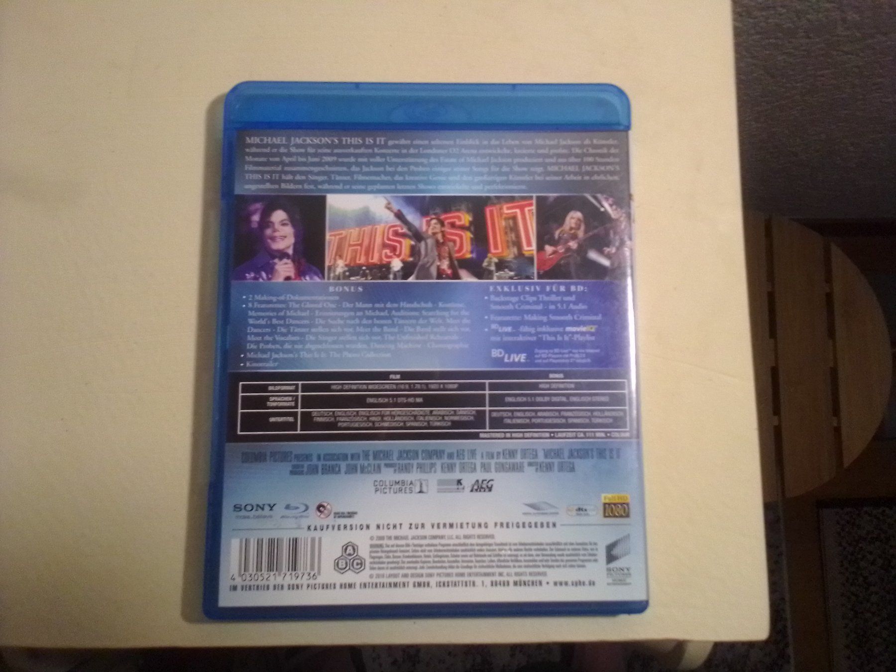 Alle DVDs: Michael Jackson - This Is It (vergriffen) – Gebraucht aus Brittnau von Zibu 1