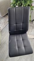 2 Esszimmerstühle Kunstleder schwarz