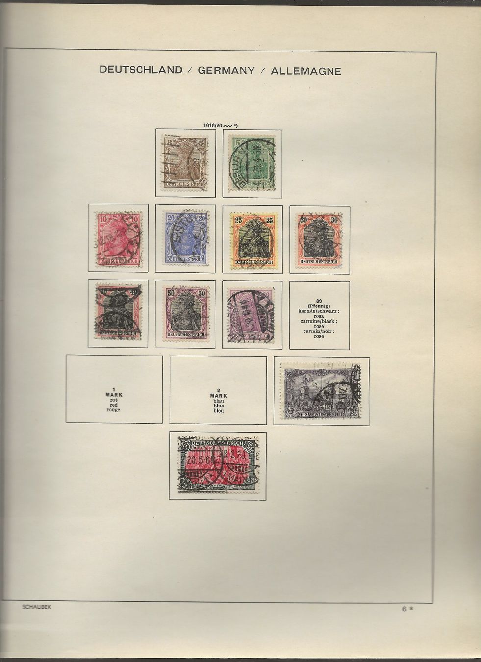 Tutti i francobolli: Marken Deutschland 1872 bis 1919 – Usato da Au ZH venduto da xelagreb01 7