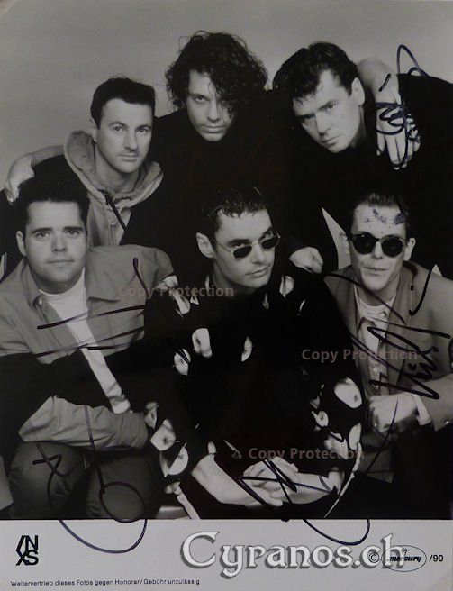 Autografi: INXS - Musikgruppe - Autogramm – Usato da Dietikon venduto da cyranos1