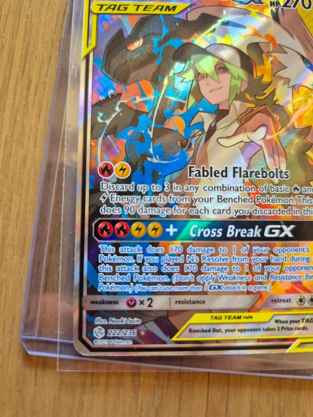 Pokémon Carte collezionabili: Reshiram&Zekrom GX 222 Cosmic Eclipse Alt Art: GD Condition – Nuovo e nell'imballaggio originale da Zürich venduto da LAGR_Pokemon 5