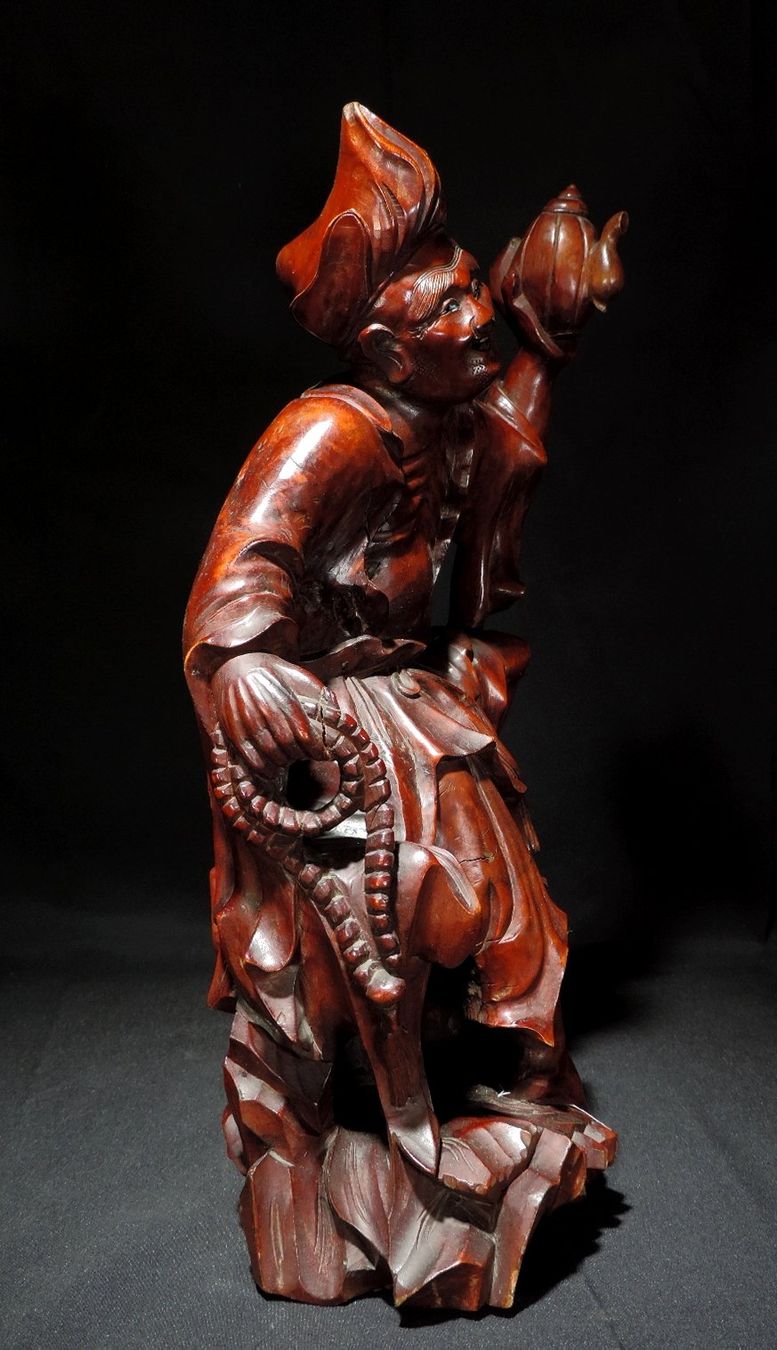 Sculture & Statue: alte Hartholz Schnitzerei, Unsterblicher – Usato da Duggingen venduto da roterbambus 7