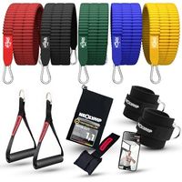 Resistance Bands Set 5 Stärken mit Zubehör & E-Book