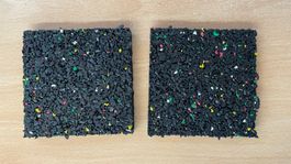 2 Stk. Waschmaschine Unterlage, Antivibration, 10x10cm