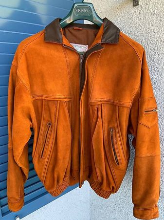 Wild-Lederjacke Grösse 54 Braun Sindbad Leather Topp