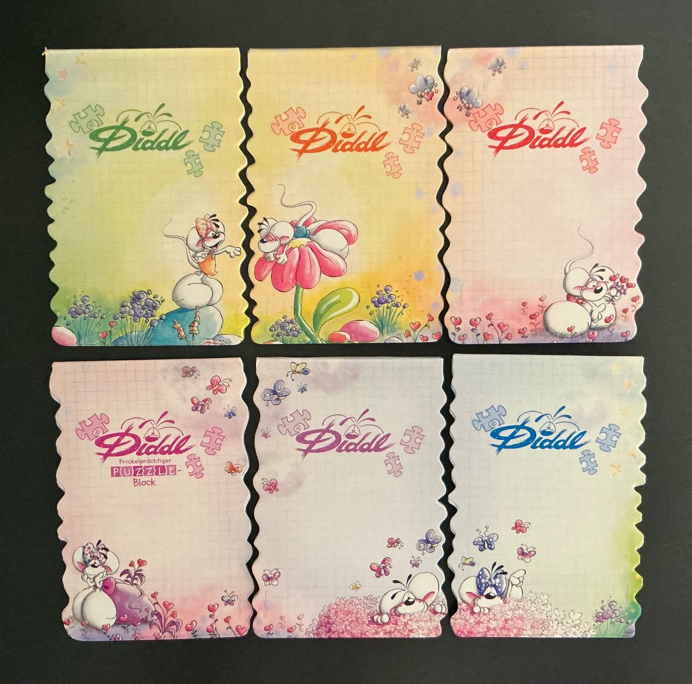 Carta: 6 Diddle Puzzle-Blöcke A6 – Nuovo (secondo la descrizione) da St. Margrethen SG venduto da vista23