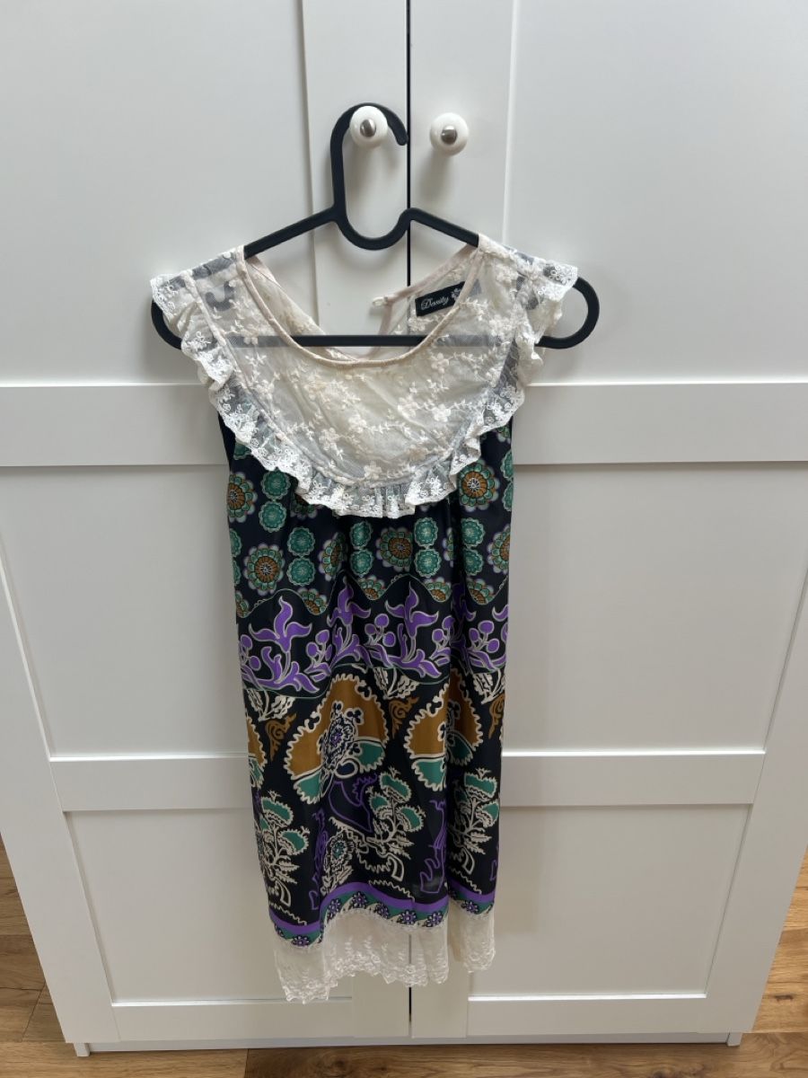 Vestiti: Damen Kleid Danity gemustert mit Spitze Grösse S – Usato da Zürich venduto da Vania55