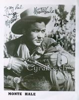 Monte Hale (1919-2009) Schauspieler - Autogramm