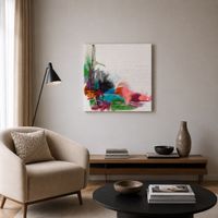Pfister Abstrakte Kunst auf Leinwand, Wandbild Malerei 229