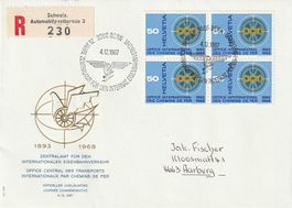 Int. Eisenbahnverkehr, 4.12.67, Automobilpost-Bureau