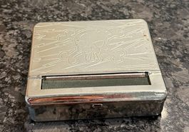 Vintage Zigaretten Rollbox, Totenkopf Motiv, Rarität!