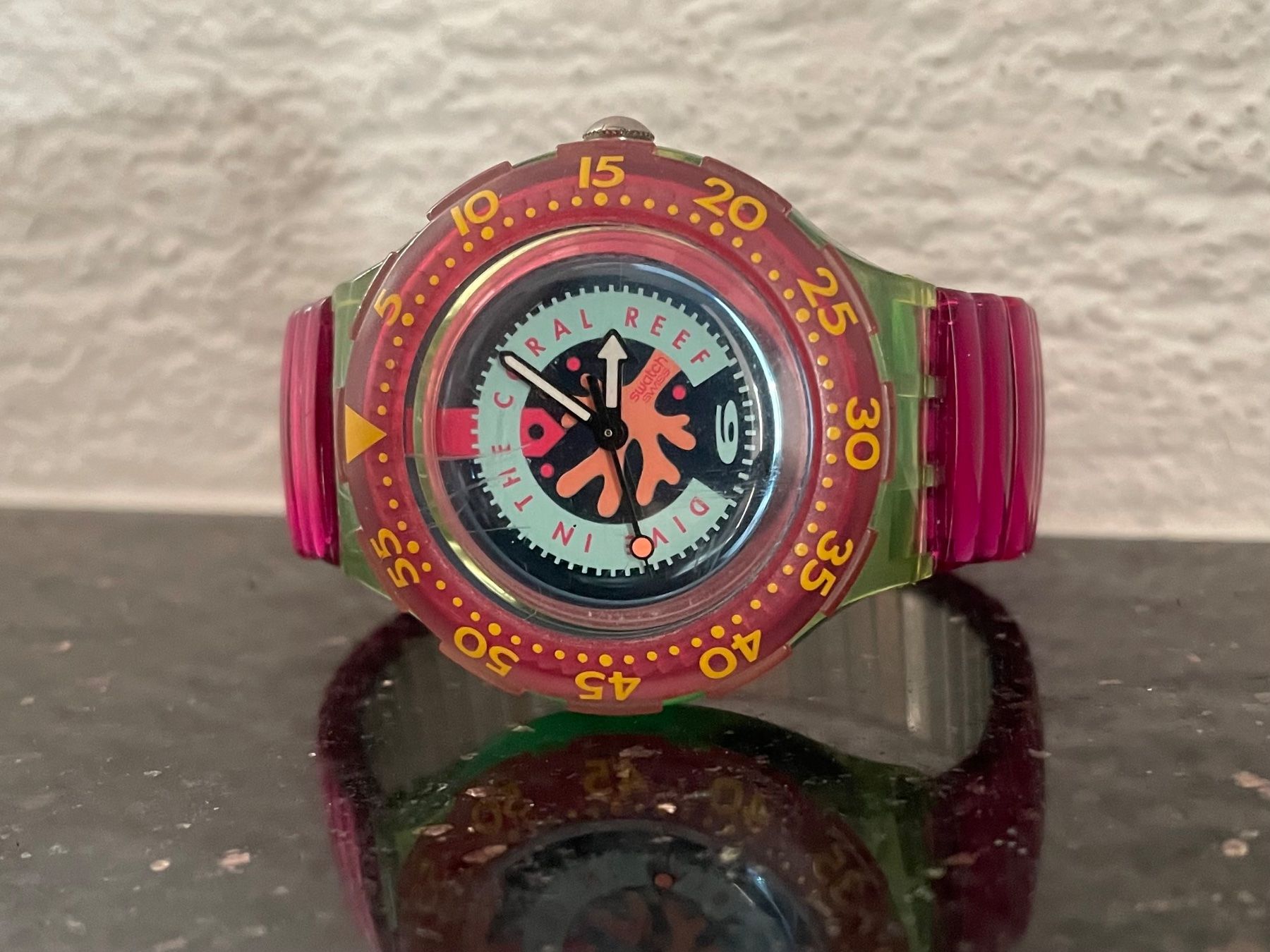 Swatch Orologi: Swatch, Scuba 200 CHERRY DROPS, Original 1993 – Usato da Niederweningen venduto da baghirac