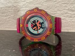 Swatch, Scuba 200 CHERRY DROPS, Original 1993