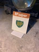 Original BP Super Werbeschild Metall gebrauchter Zustand