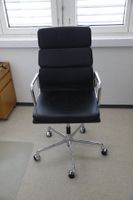 Eames Bürostuhl Leder Softpad, EA 219 schwarz