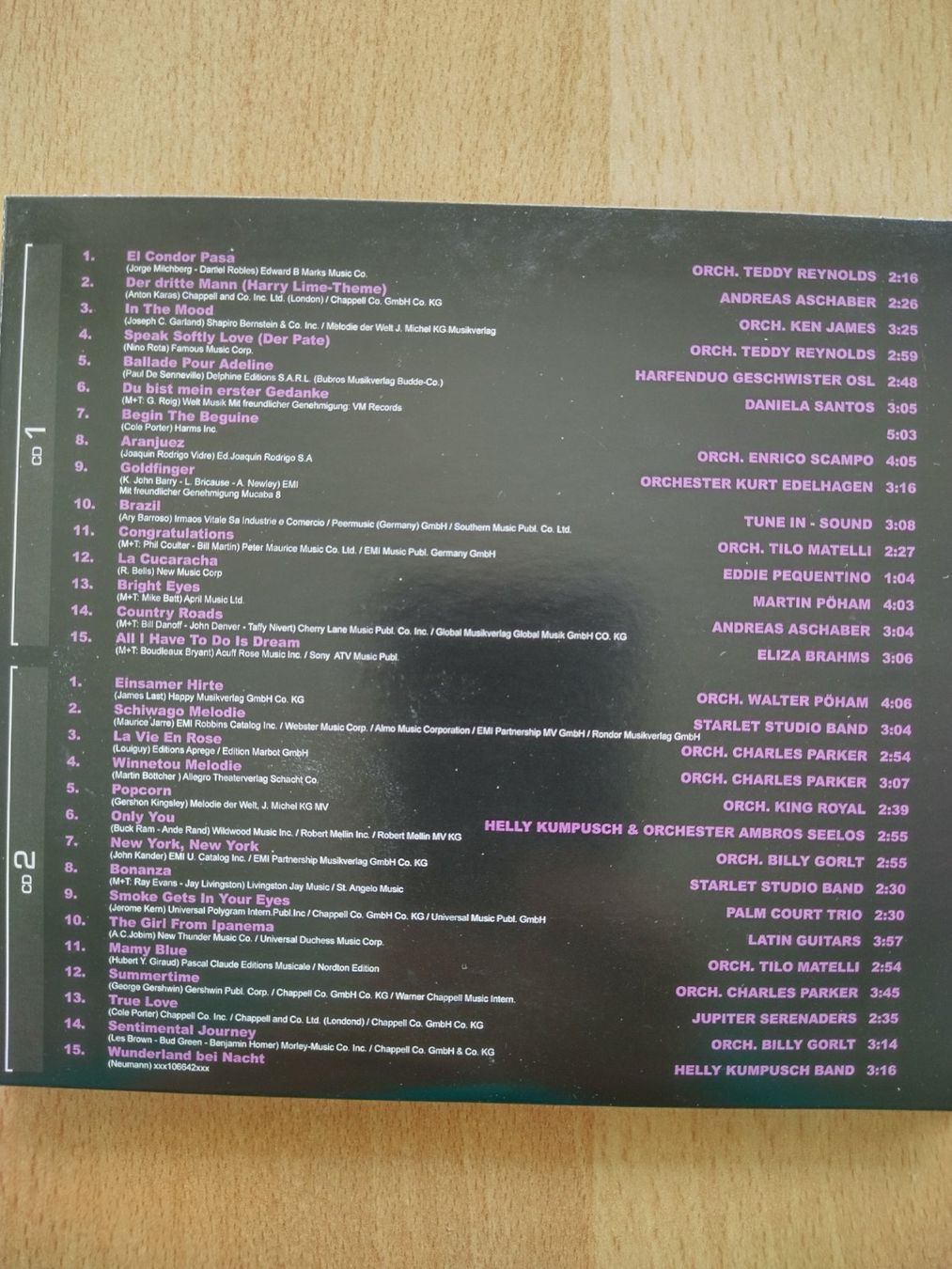 CD: Die 60 grössten Instrumental-Hits - 4-er CD-Box im Schuber – Usato da Jona venduto da Argus36 3