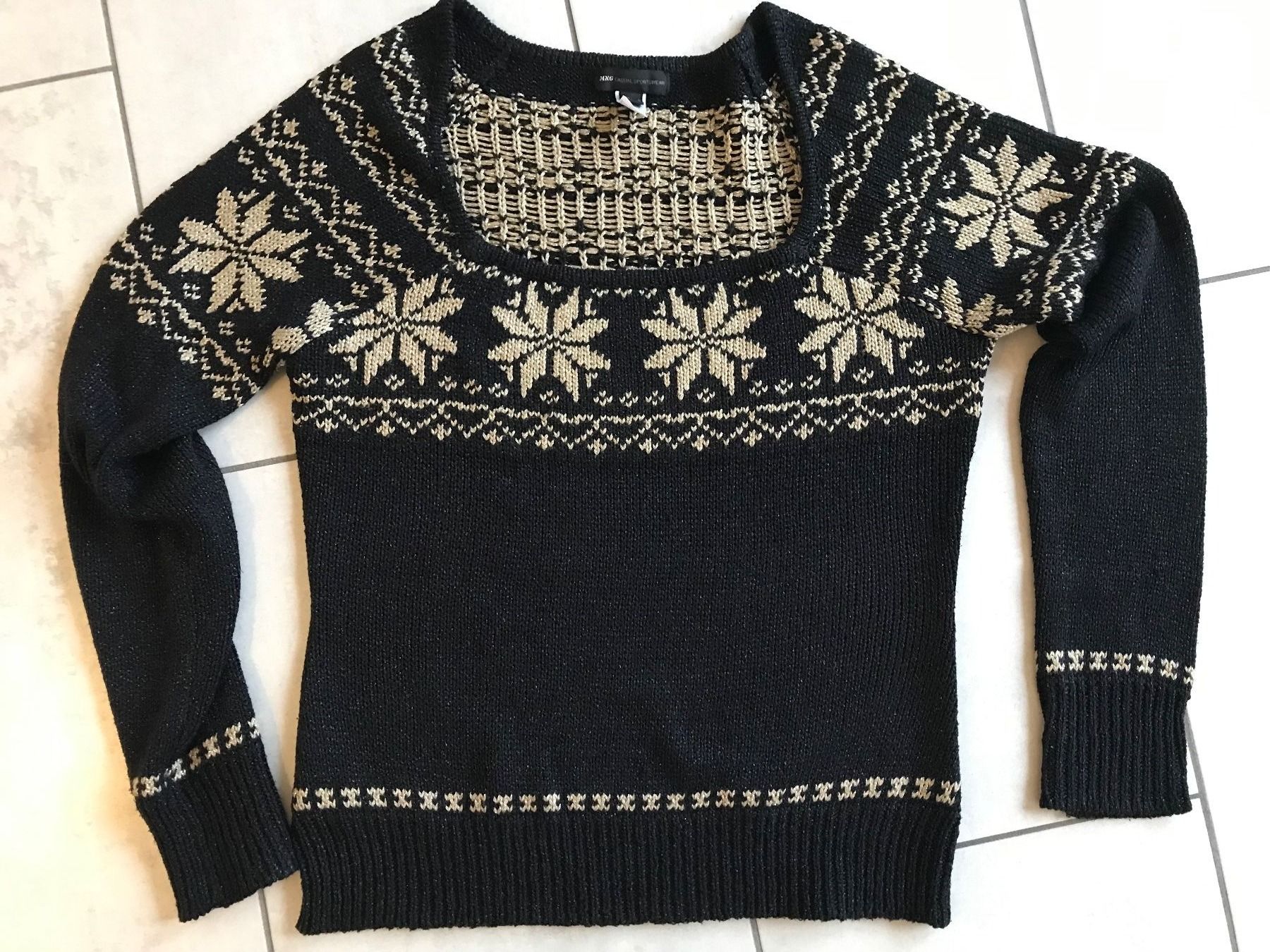 Mango Pullover & Sweatshirts: Pullover mit goldenen Partikel, Grösse 38/40 – Gebraucht aus Dübendorf von mon_p98h