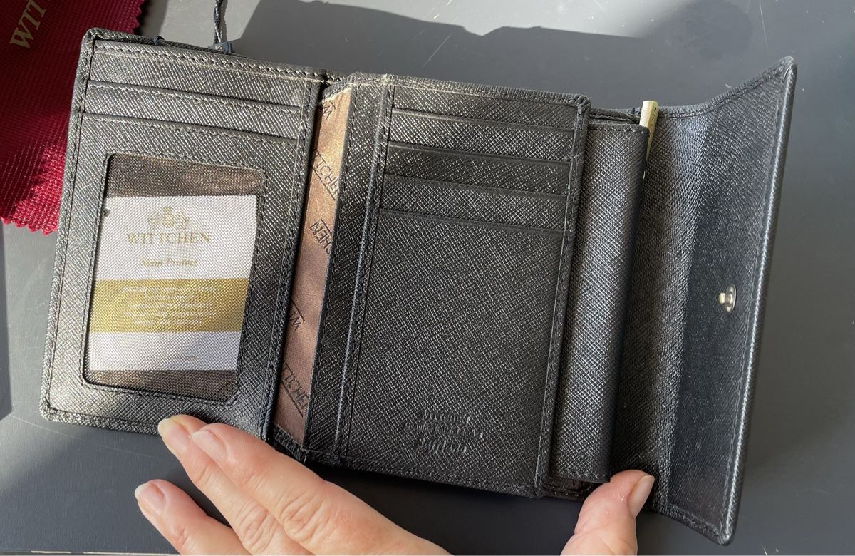 Brieftaschen: Schwarzes Leder Portemonnaie Wittchen – Neu und originalverpackt aus Ebikon von elischka 2
