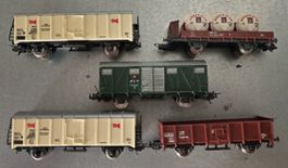 LIMA Wagons 5 x - transports marchandises - SBB CFF