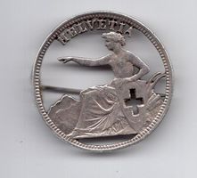 (2743) CH, 5 Franken 1874 B, Brosche, Original