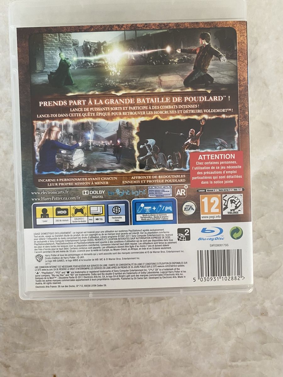 Giochi: Jeu PS3 Harry Potter Reliques de la Mort Part 2 – Usato da Gland venduto da Fanfan479 1