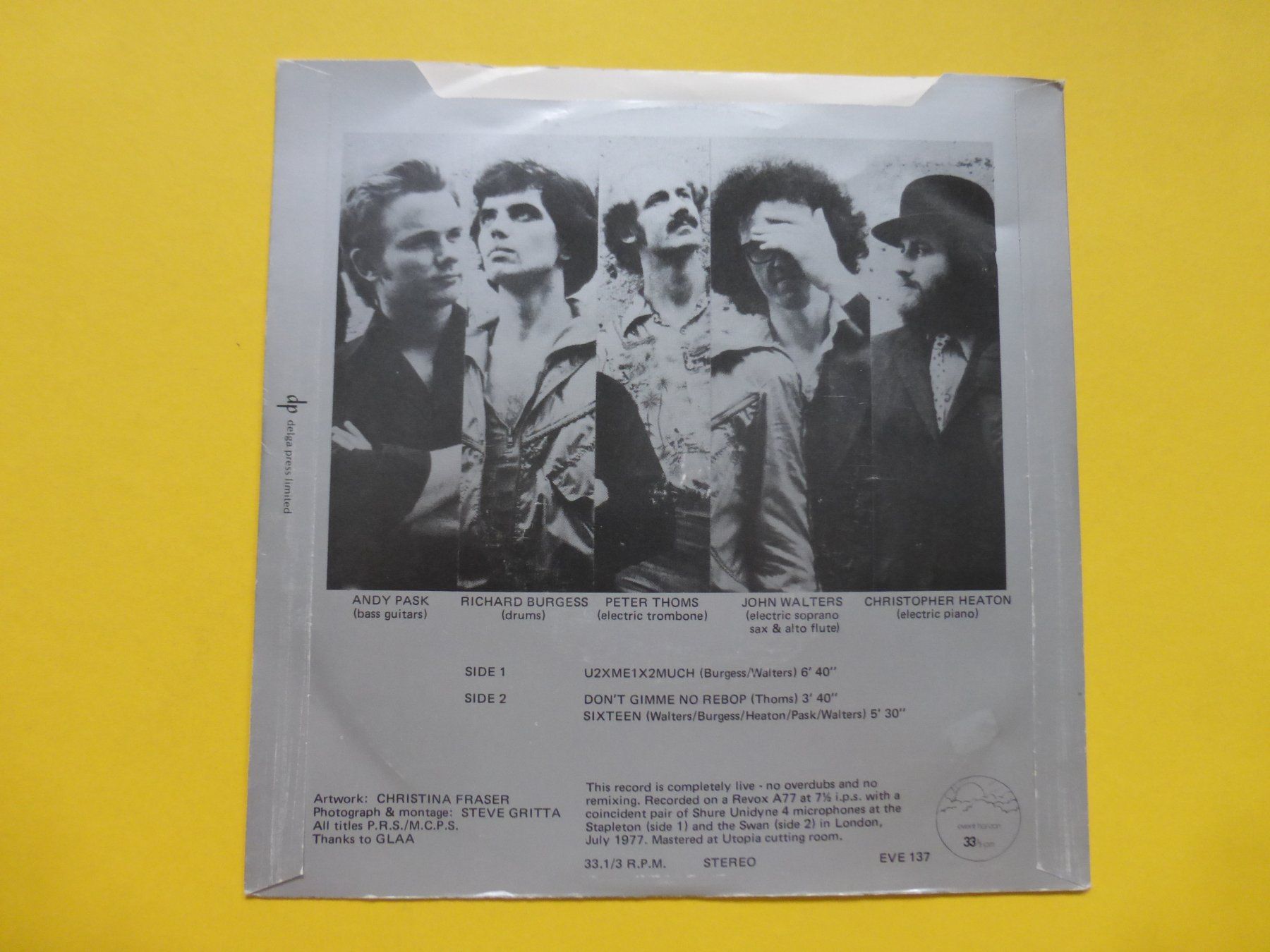 Dischi in vinile: Landscape – U2XME1X2MUCH – Usato da Zürich venduto da Swiss57 1