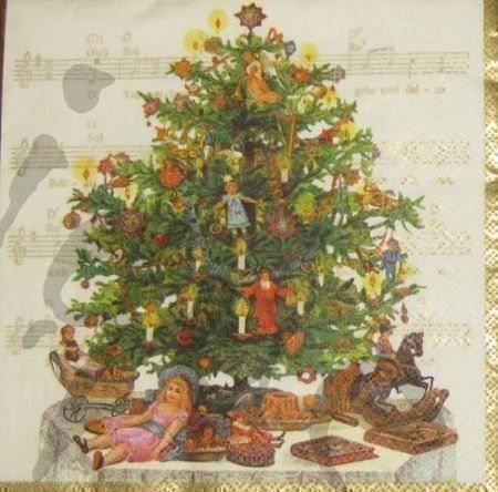 Tovaglioli: Serviette christbaum (w222) 3Stk. – Nuovo (secondo la descrizione) da Schlatt TG venduto da kreativ-atelier