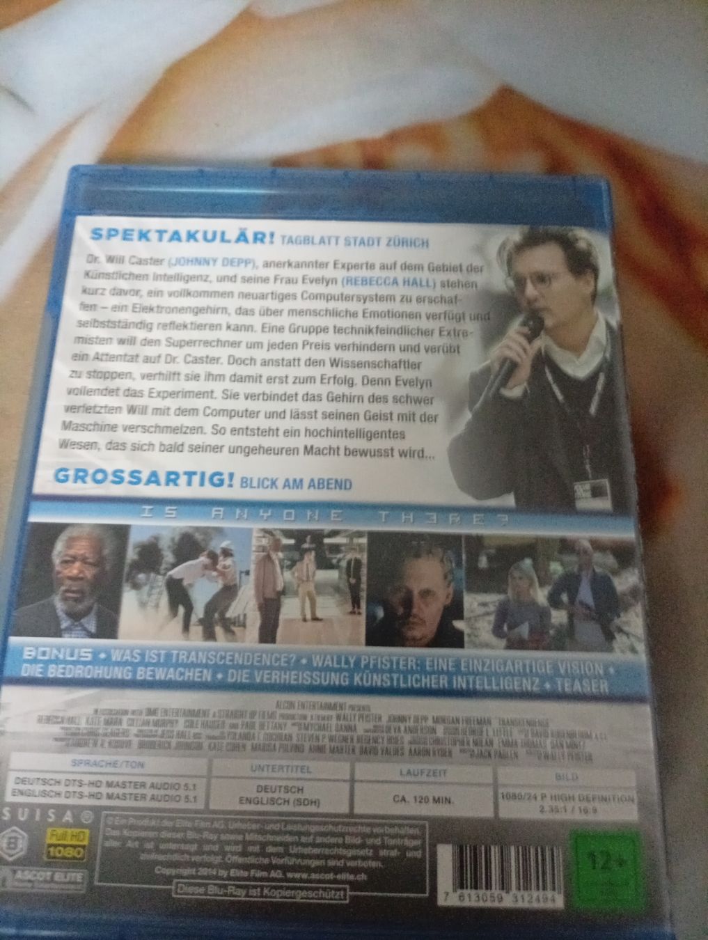 Tutti i DVDs: Transcendence Blu-ray Johnny Depp neuwertig – Usato da Busswil BE venduto da mauro1967 1