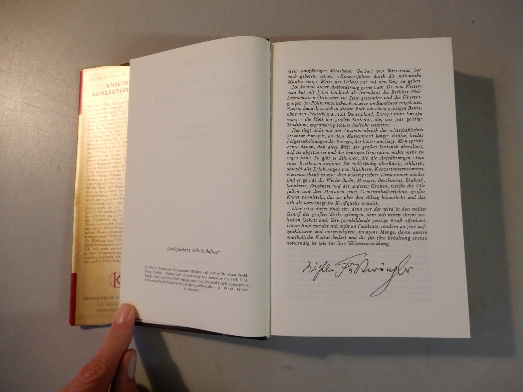 Libri: Knaurs Konzertführer von Gerhard von Westerman – Usato da Erstfeld venduto da Mario_boe0 2