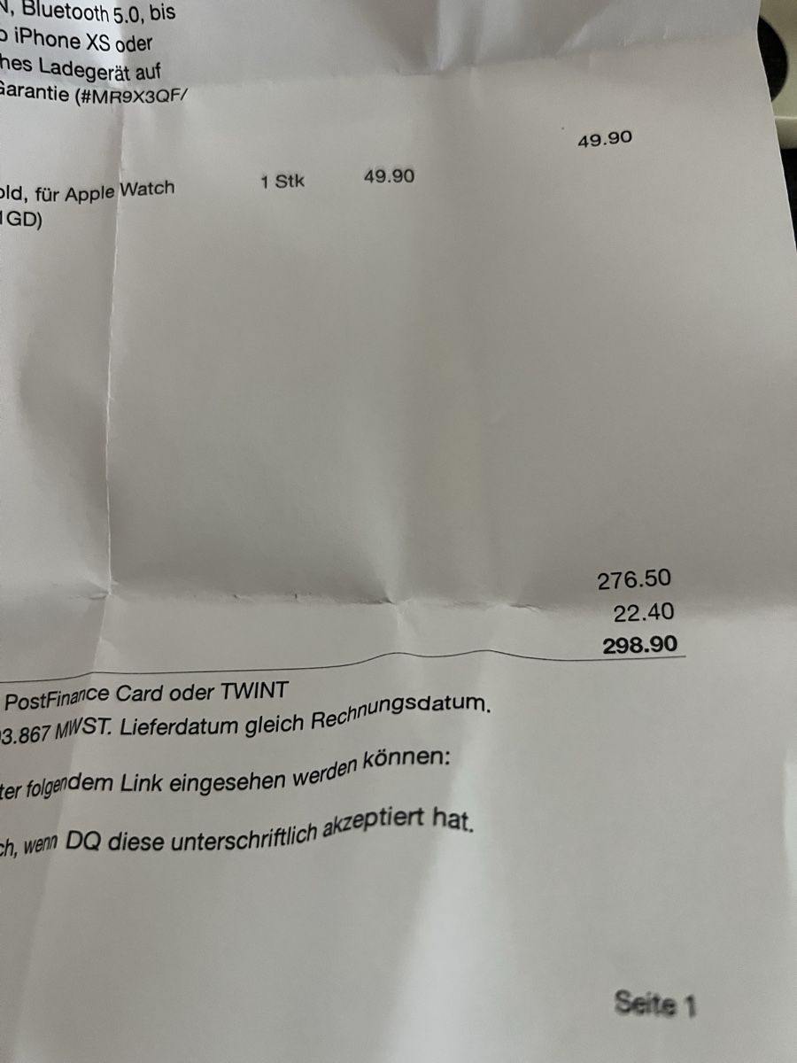 Apple Smartwatch: APPLE Watch SE 40mm schwarz – Usato da St. Gallen venduto da deborahM95 3