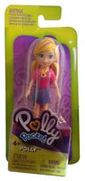 Polly Pocket Einzelpuppe POLLY mit rosa Kleid und Streifen