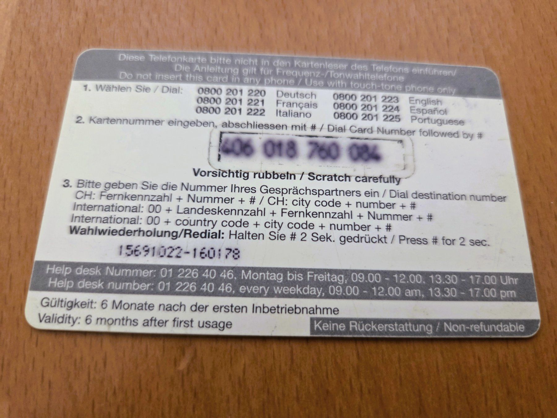 Schede telefoniche: PREPAID - SCHWEIZ – Usato da Brüttisellen venduto da Nighttrain 1