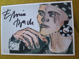 Elvira Bach - handsignierte Kunstpostkarte