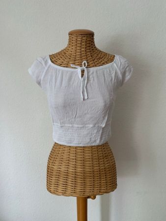 T-Shirt weiss stretch - S