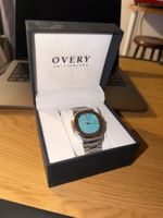 OVERY Herrenuhr Automatik, Seiko Werk, türkis Zifferblatt