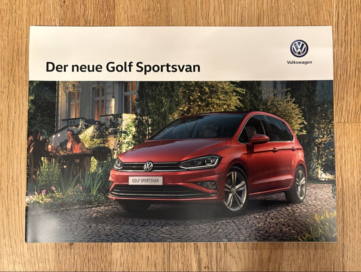 VW Dokumente: VW Golf Sportsvan Prospekt August 2018 – Neu (gemäss Beschreibung) aus Freienstein von Golfbueb