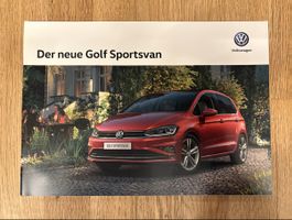 VW Golf Sportsvan Prospekt August 2018