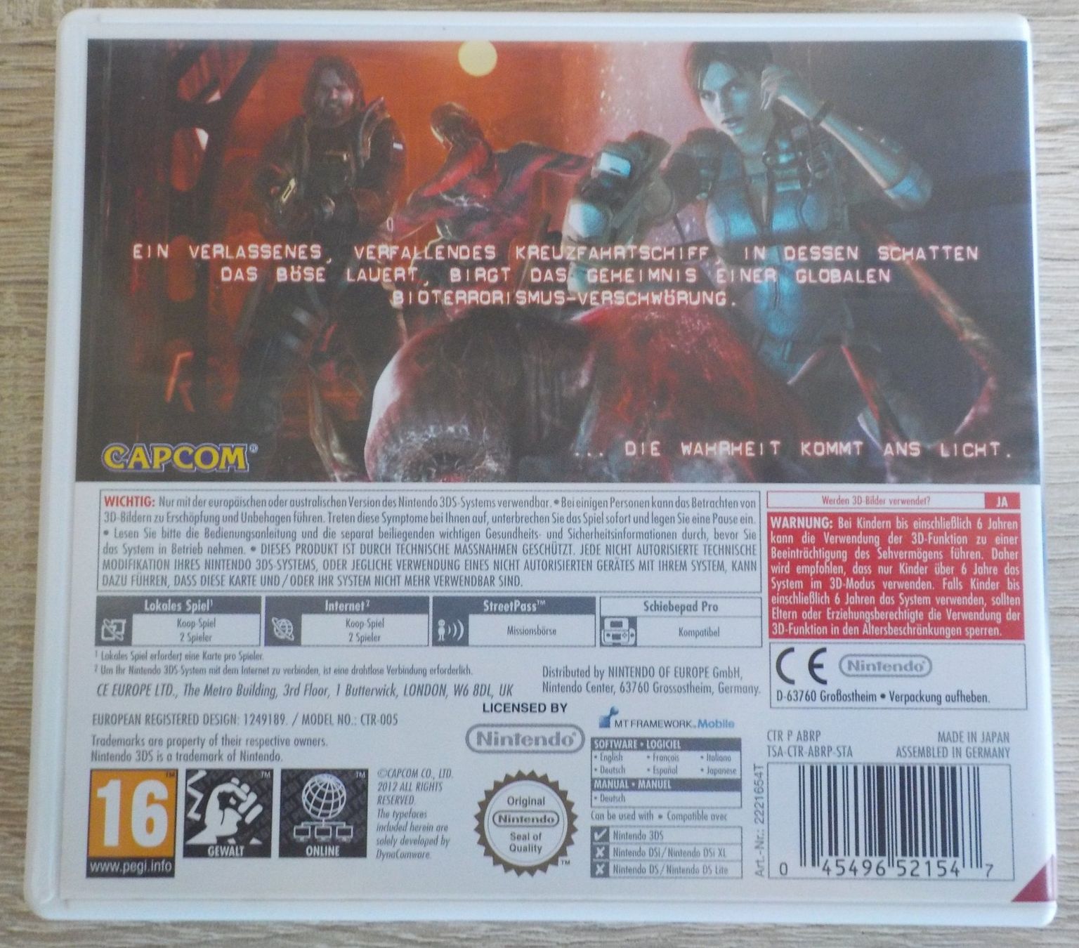 Nintendo Jeux: RESIDENT EVIL REVELATIONS  3DS...........Topzustand!!! – D'occasion à Reinach AG par Masi 1