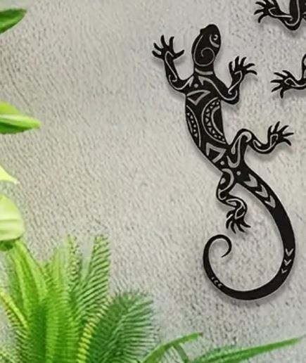 Figuren: Gecko schwarz Acryl (29.5 cm) – Neu und originalverpackt aus Langenbruck von Gumsi 1