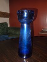 Blaues Zwiebelglas / Vase